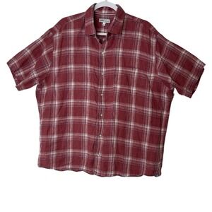 Peter Millar Men's 100% Linen Shirt XL Casual Short Sleeve Button Up Vacation‎